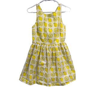 Sparrow Lemon Sleeveless Mini Dress Medium Womens Cotton Summer Sundress